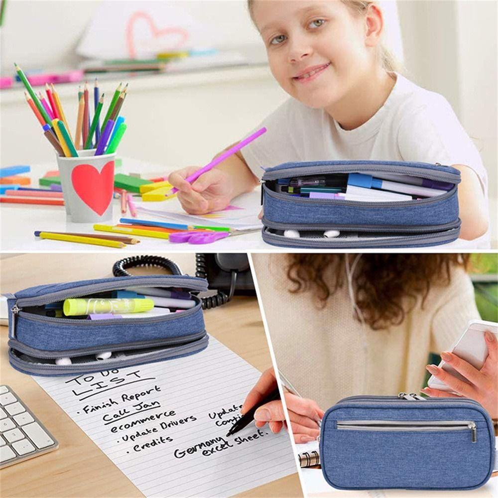 Large Capacity Pencil Cases Waterproof Stationery Bag Back To School Pencil Bags  Children Gifts