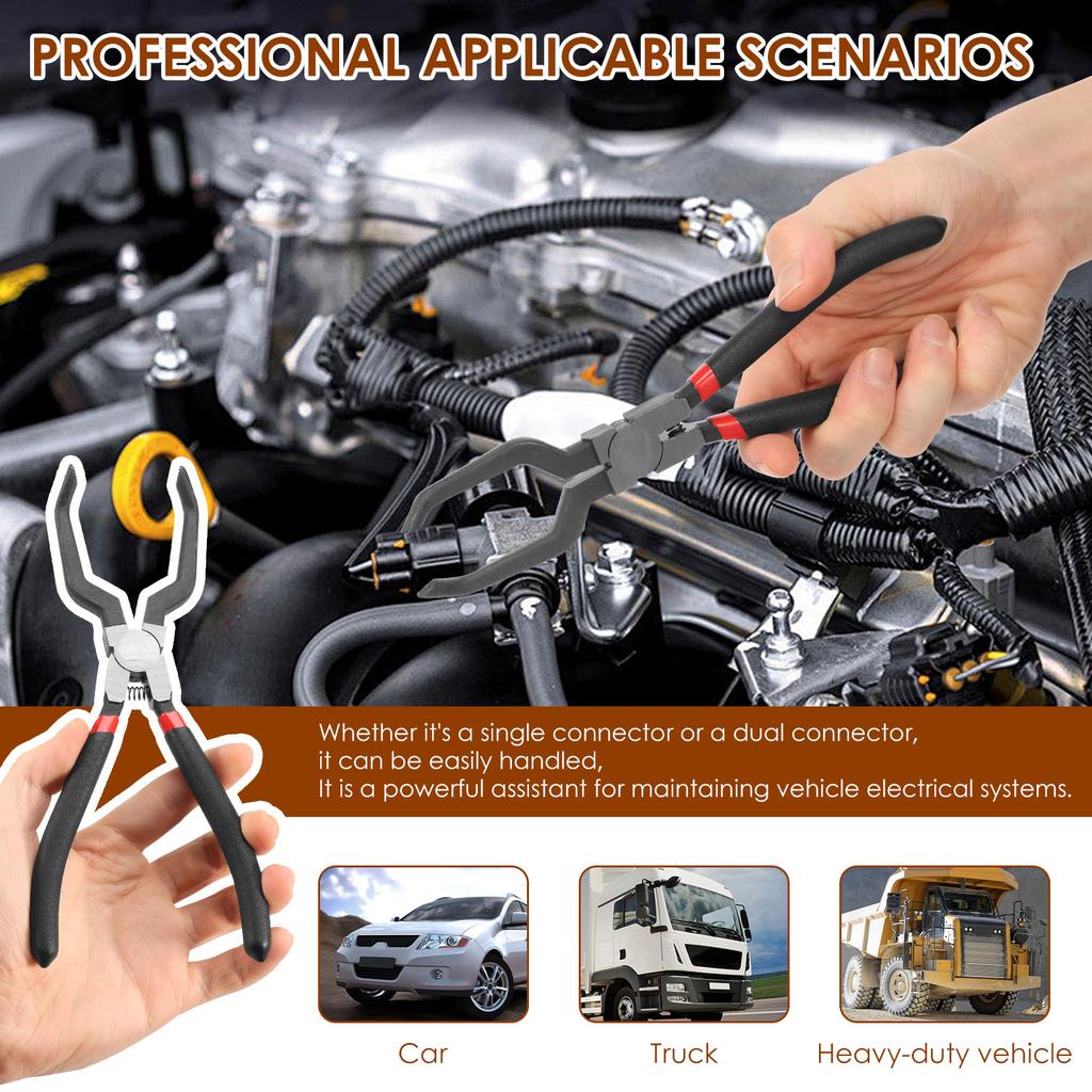 Electrical Connector Pliers Car Fuel Line Disconnect Tools Electrical Disconnect Pliers with Anti-slip Grip for Automotive Truck