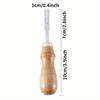 1PC Wood Handle French Style Leather Craft Leather Edge Beveler Leather Cutting Skiving Trimming Tool Leather Craft Tool