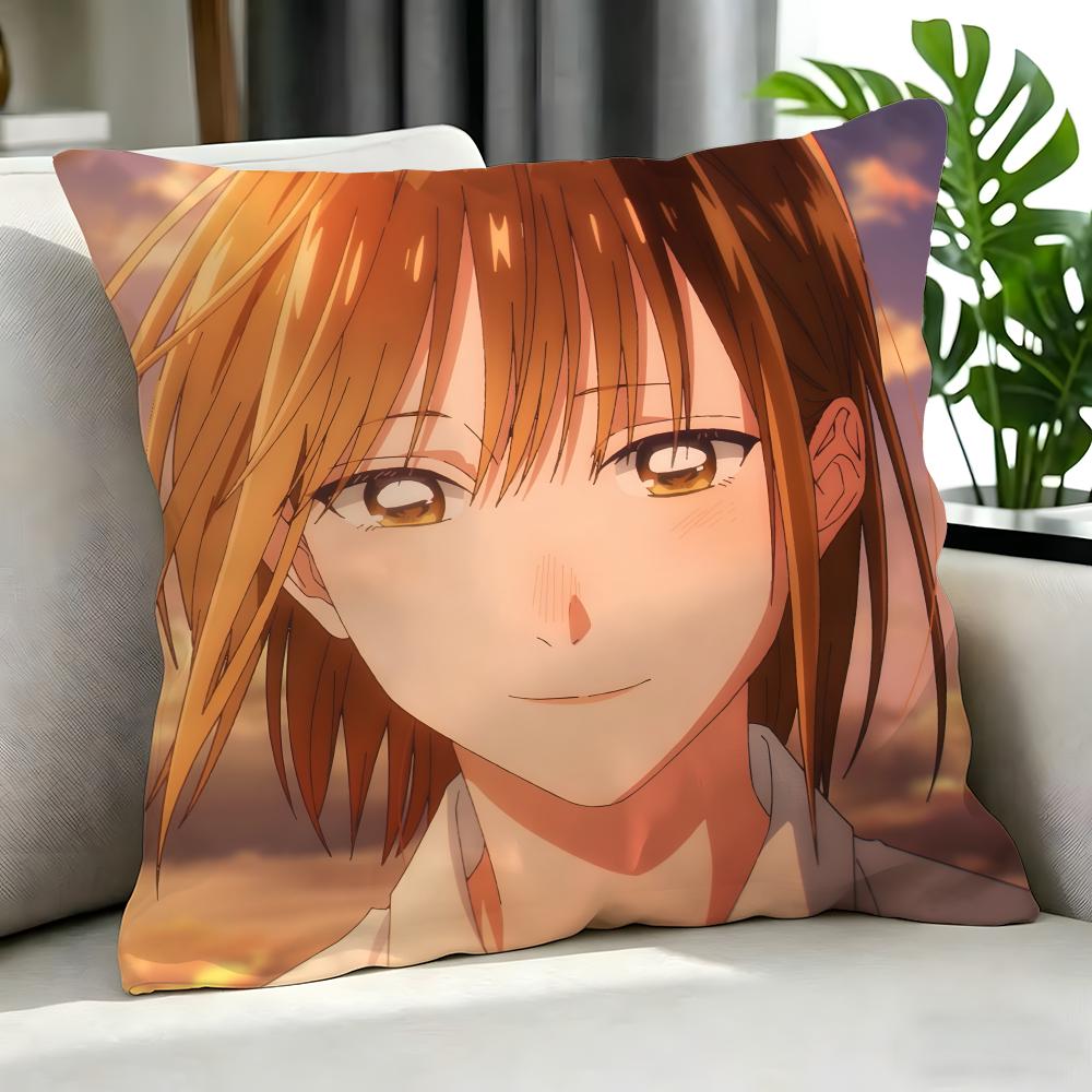 Anime Blue Box Cushion Cover Cushion Cover Set 4Pcs 50X50 45X45 40X40 Pillowcase Decorative Sofa Home Decor
