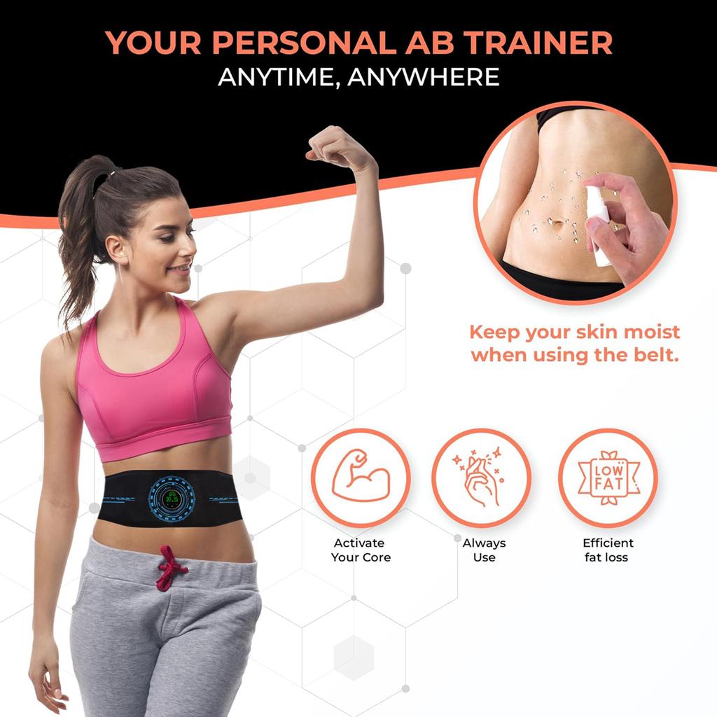 With Calorie Display Massage Belt Slim Waist Reduce Big Belly Fitness Lazy Abdominal Patch 15 Modes