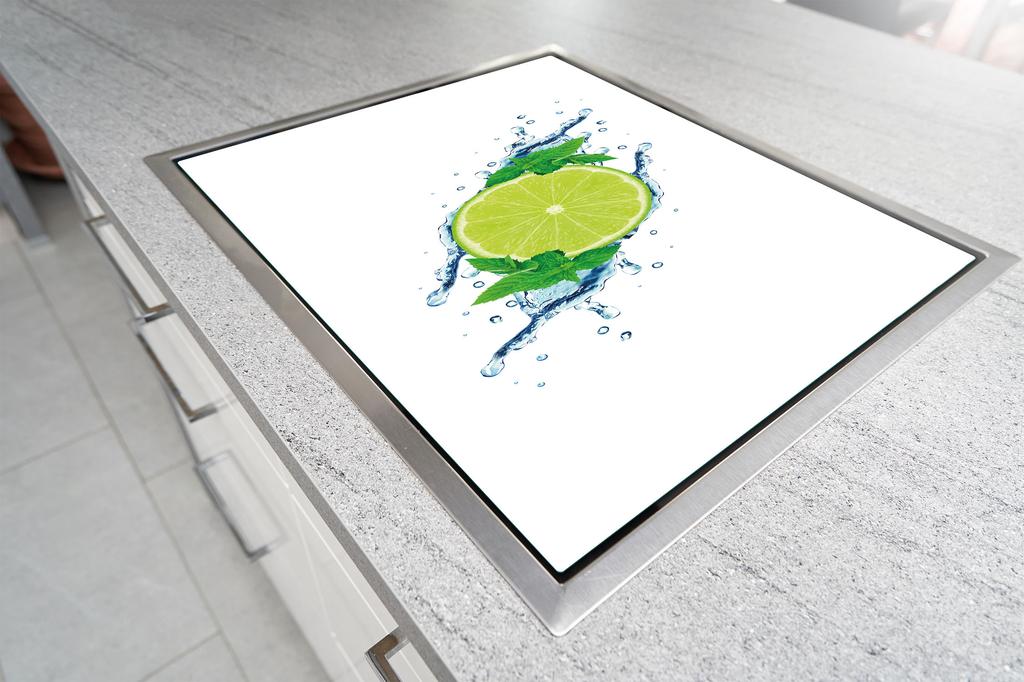 SZKLANA DESKA DO KROJENIA 52x30 LIMONKA