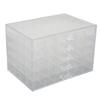 120 Grids Clear Storage Box 5 Layers Detachable Drawers Jewelry Container Case for Earring