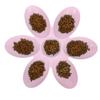 Cat Bowls FoodGrade Flower Petals Shaped 6 Grids Pet Feeding Bowl for Food and Water