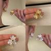 Серьги-пусеты с цирконом 18 карат в форме цветка, модные серьги для работы, серьги в стиле легкой роскоши, новые серьги высокого класса для женщин