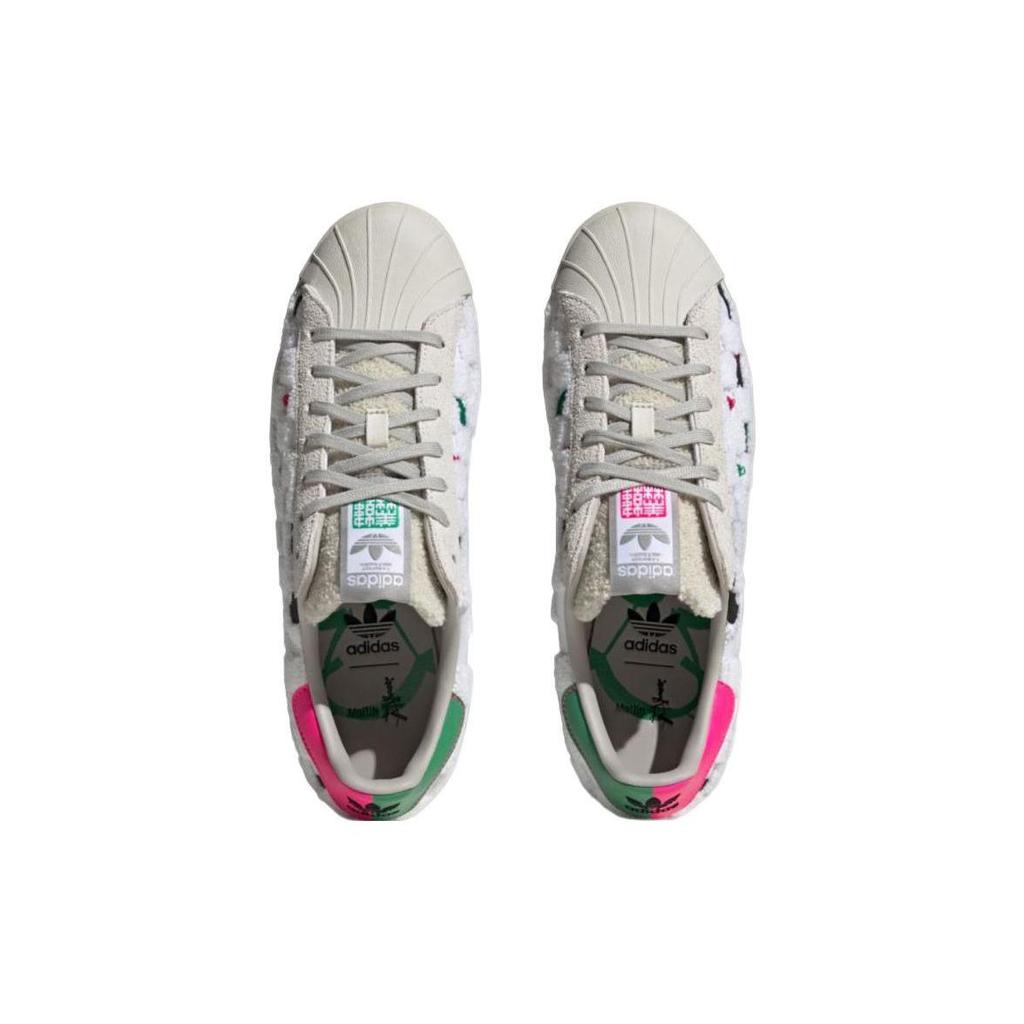 Adidas Han Meilin X  Originals Superstar 80S Wei Yang Sneakers Unisex Sneakers White Black Green ID4384