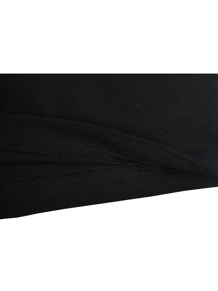 Xitao Футболка с нерегулярным рисунком в горошек и коротким рукавом GJ1133