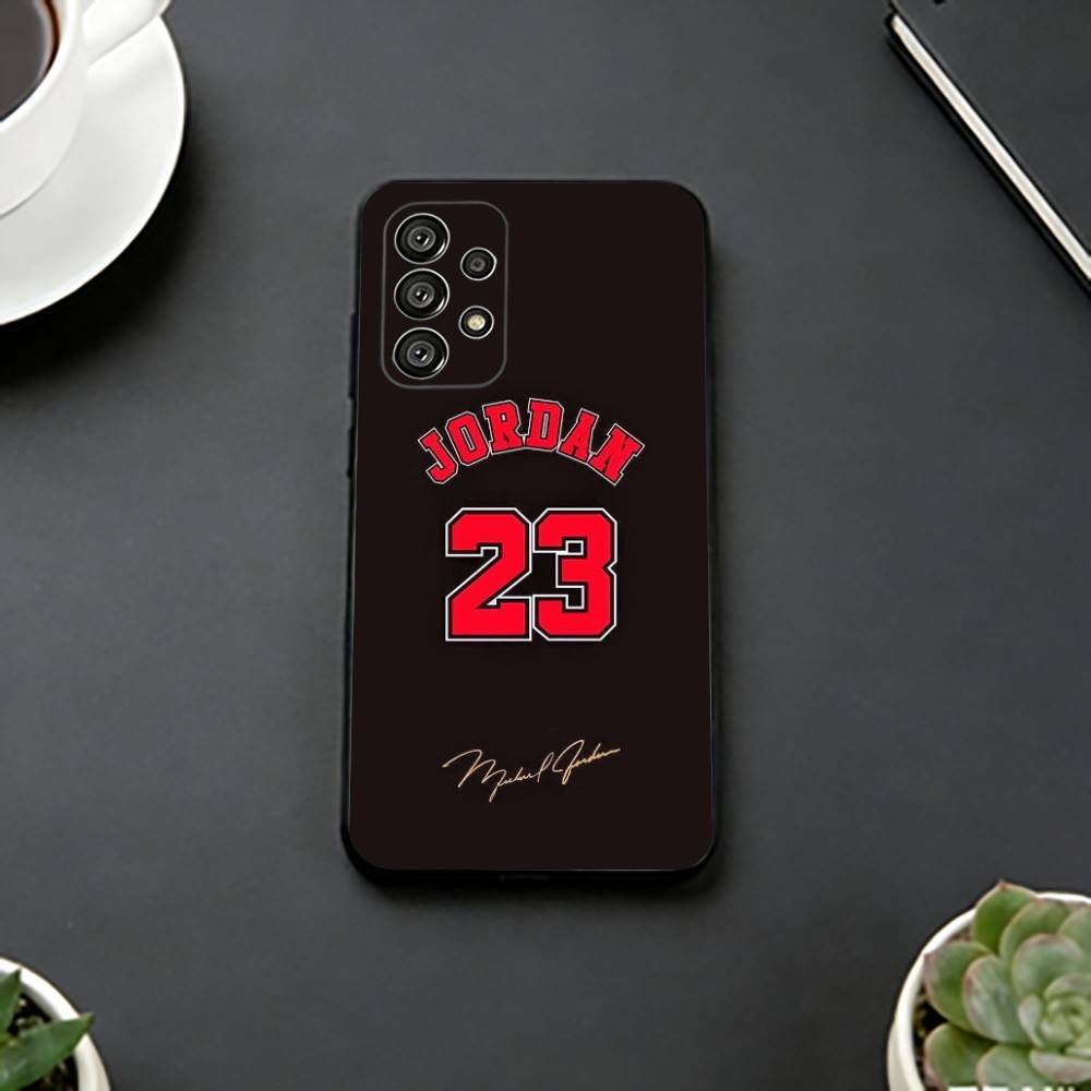Sports M-Michael Jeffrey Jordan Phone Case Black Silicone Soft For Samsung S25,S24,S21,S22,S23,S30,Ultra,S20,Plus,Fe,Lite
