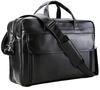 Сумка Miyabi Leather Business Genuine A4 Inch Waterproof Large Business Document Black, мужская, кожаная, из коровьей кожи, совместимая с 2 устройствами, 15,6 ПК,