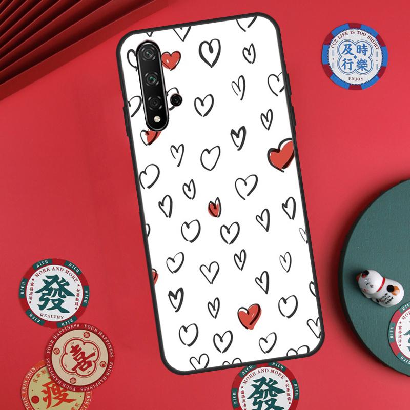 Сердечки Мультяшные Девочки Для Huawei Nova 5T 10 9 SE 7i 8i 11i 12i Y73 Y90 Y70 Y72 Y61 Y91 P60 Pro P30 P40 Lite Чехол