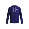 Under Armour UA Rival Letter Print Hooded Cardigan Long Sleeve Sweatshirt Men Sweatshirt Blue 1370409-468