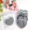 Heart Shaped Portable Mirror with Simple Design, Compact and Lightweight, Suitable for Travel, Home Decoration, Wedding Gifts