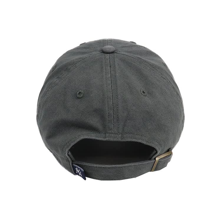 '47 Brand 47 Cap Yankees Men's Women's Cleanup NY Logo CLEAN UP CAP MENS LADIES Hat Low Cap MLB NEW YORK YANKEES Charcoal Free Size