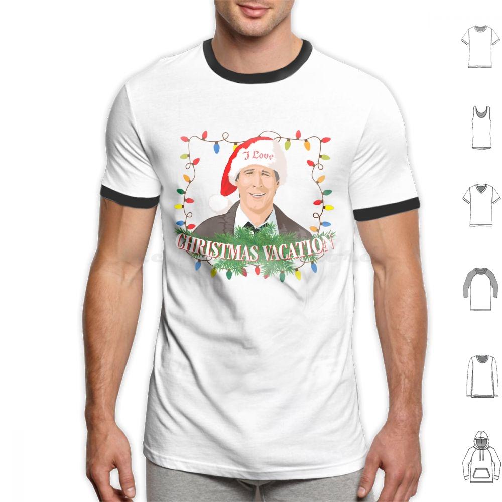 Я люблю рождественские каникулы Футболка 6XL Хлопок Крутая футболка Mos Graphix Чеви Чейз Рождество Рождественские каникулы 80-е Грисуолд Комедия