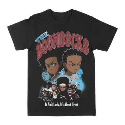 Boondocks Графические футболки Футболки с принтом Летний Роскошный Бренд Хлопок Мужские и Женские Футболки Короткий Рукав