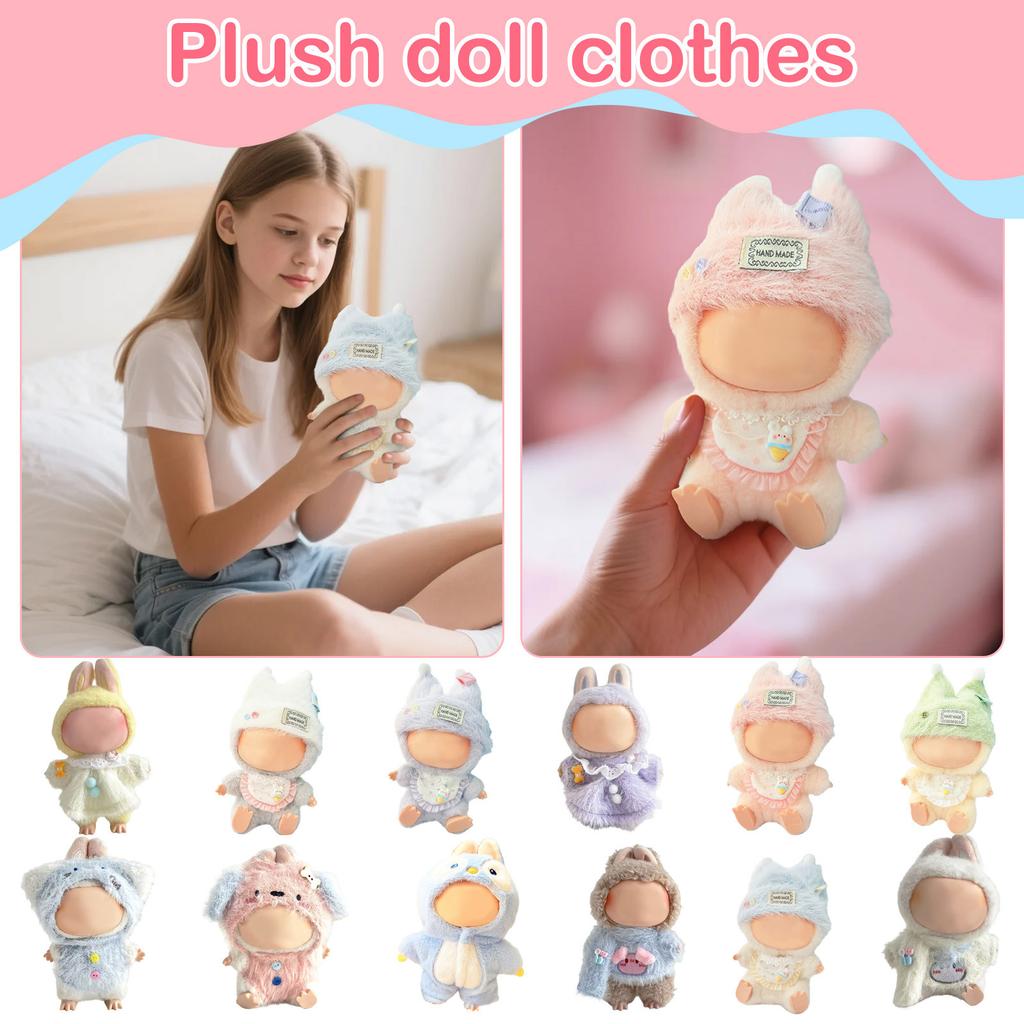 Costume 6.69 Inch Plush Toy Costume High Quality 17cm Doll Replacement Costume Fashion Doll Costume Doll Not Included