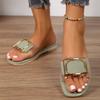 Туфли нового стиля Женские туфли с пряжкой Пляжная обувь Мягкая подошва Шлепанцы через плечо