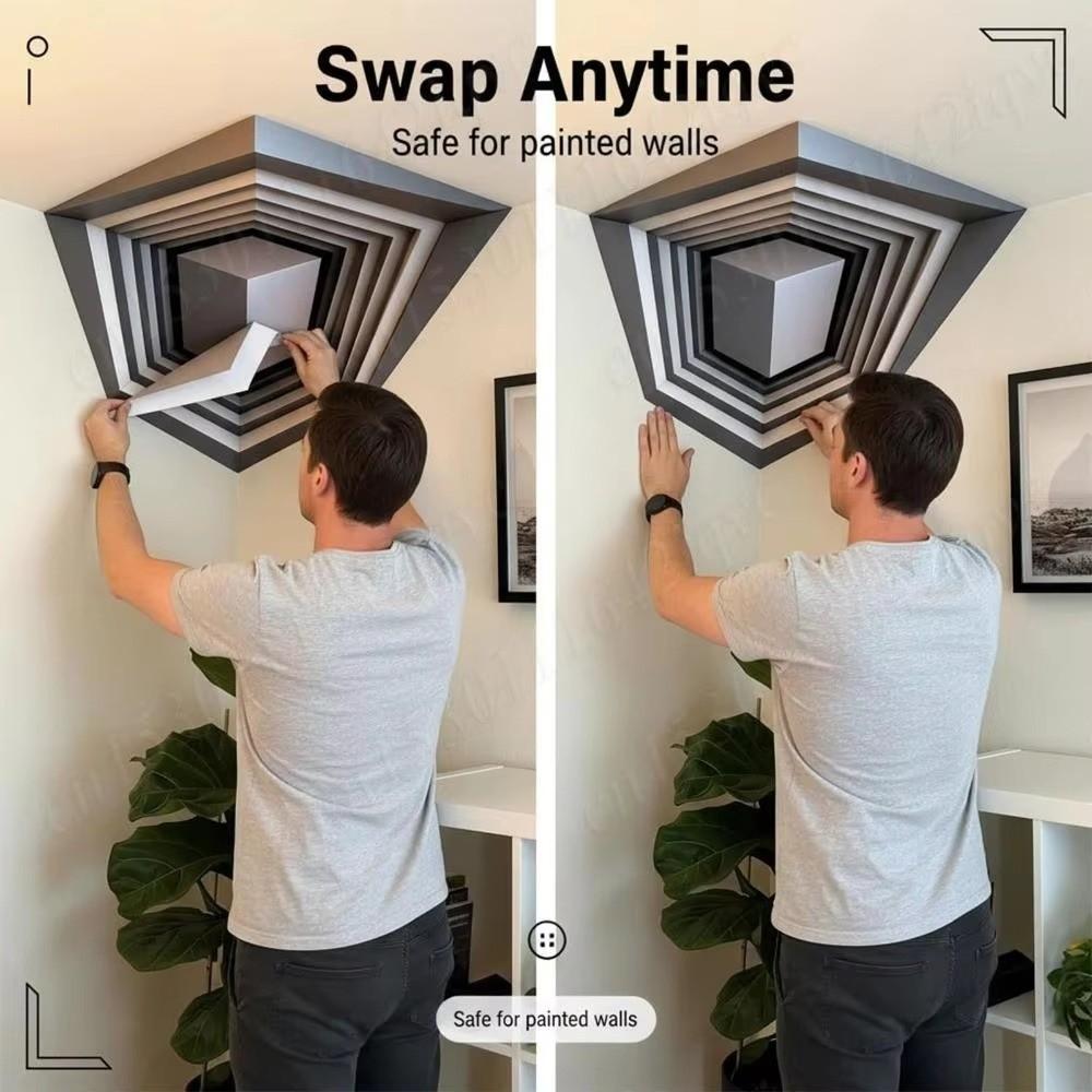 3D Walls Decal Irregular Illusion Corner Wall Sticker New Wall Art Sticker  Home Decoration