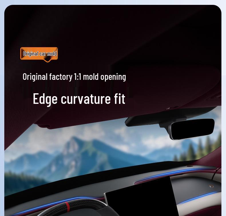 Xiaomi YU7 Dashboard Sunshade: Anti-Glare, Light-Blocking Mat for Center Console Protection.