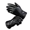 Winter Genuine Leather Gloves Full Finger Motorcycle Driving Warm Touch Screen Mittens