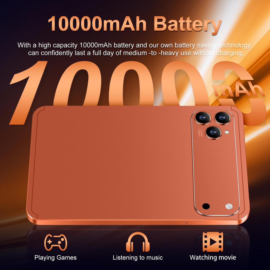 Планшет Android Tab 17 Pro 16 ГБ+1 ТБ, Большой экран, Защита глаз, Совместимость с WiFi