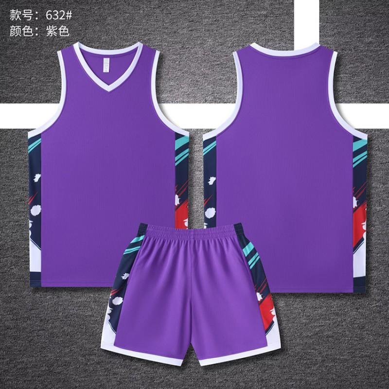 Basketball Jersey Set Breathable Sportswear Men Women Adults Training Game Uniform