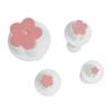 4Pcs/Set Plum Blossom Flower Plunger Fondant Cutter Sugarcraft Cake Decorating Tools DIY Cookie Stamper Baking Accessories