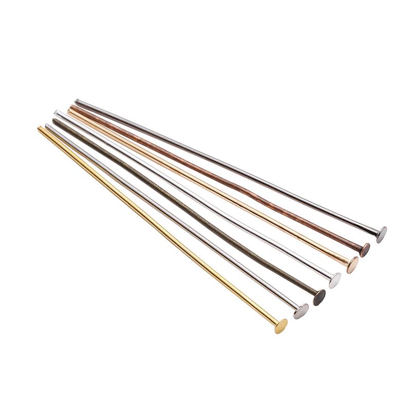 200Pcs/lot 10-50mm Flat Head Ball Head Eye Head Pins Connectors For Necklace Pendant DIY Jewelry Making Accessories Supplies