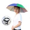 Umbrella Hat with Elastic Headband Waterproof Head Umbrella Hat Portable Hands-Free Folding Cap Fishing Hiking Sunshade Hat for Adult Kids Women Men
