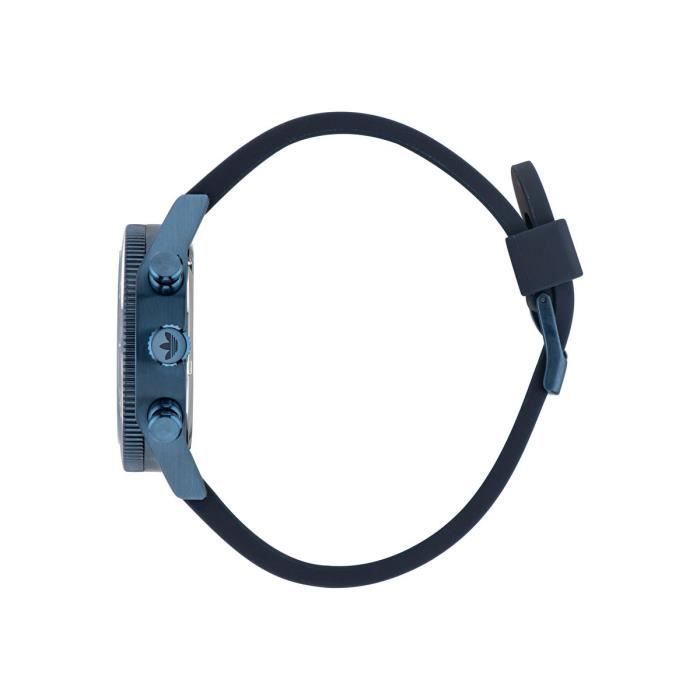 Montre Adidas Originals - Mixte - AOFH23004 - Bleu Silicone - 43mm - 10 bar