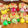 Игрушка-сквиш с колокольчиком, цепочка с шариком, снятие стресса, медленно поднимающаяся, Фрукт