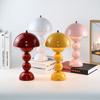 Tri Color Dimming Table Lamp Mushroom Flower Bud Night Light Creative Decor Light  Restaurants