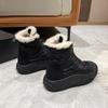 Fashion Winter Women's Boots 2024 New Waterproof Non Slip Snow Boots High Top Plush Cotton Shoes Comforta Thick Sole Casual Ladies Shoes