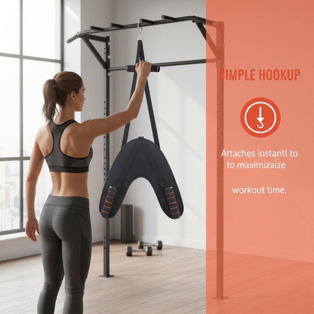 Strong Tension Band Abdominal Crunch Harness V-Shape Core Muscle Training Equipment Cable Machine