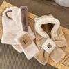 Cartoon Hat Ear Protection Hat Plush Hat Hooded Scarf Cute Winter Cap  Female/Girls