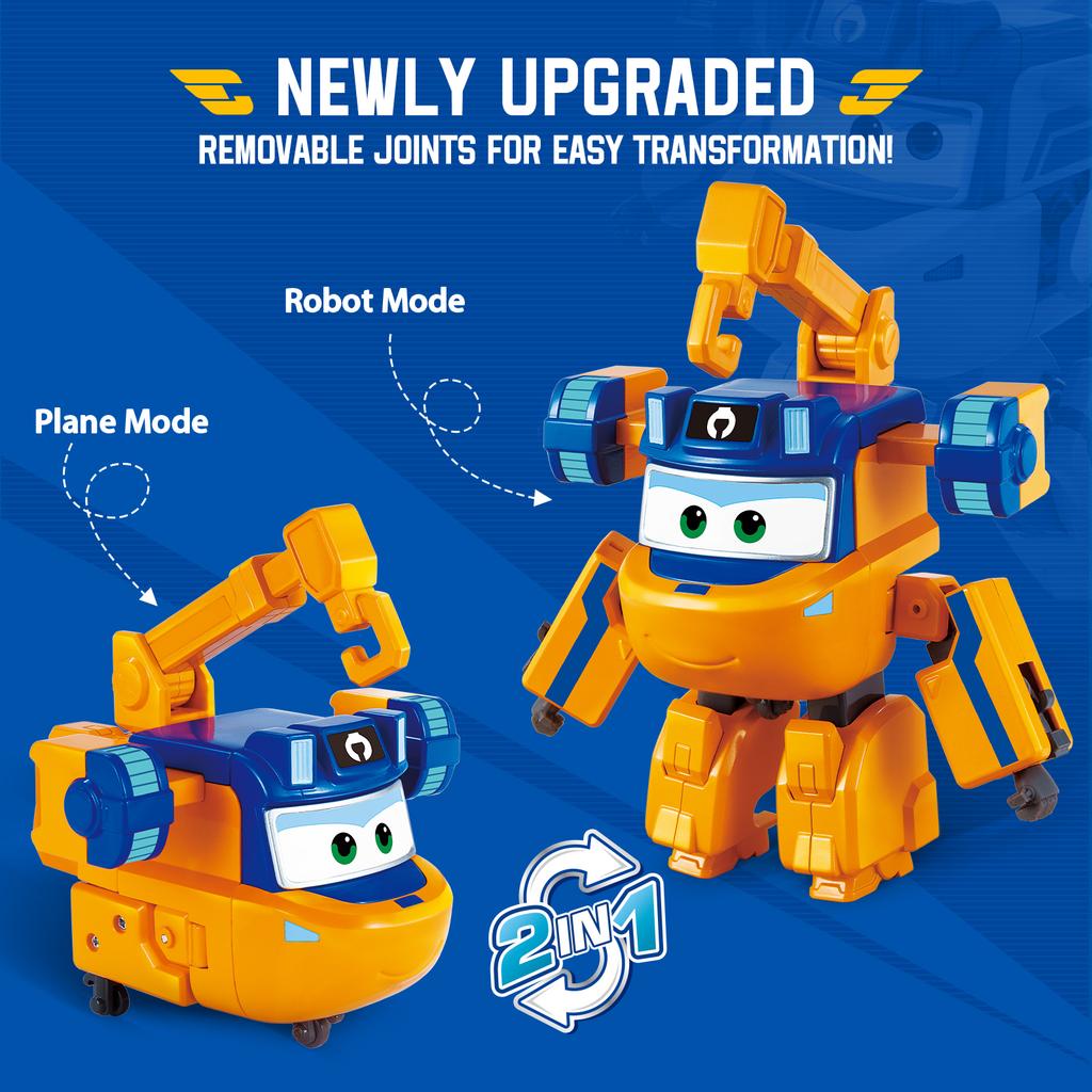 Суперкрылья 5 дюймов Трансформирующийся Трэвер Трансформируется из самолета в робота за 10 шагов Деформация Фигурки Игрушки для детей Подарок