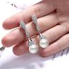 Серьги с жемчугом Линдон и драгоценными камнями циркона, ювелирные изделия, серьги-капли для женщин, подарок на свадьбу, помолвку и вечеринку