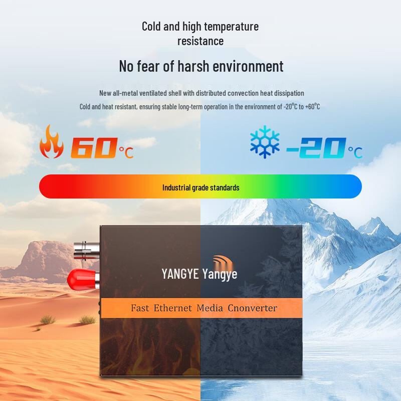 Yangye 100M ST Fiber Optic Transceiver Pair