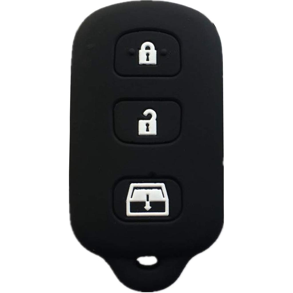 Rpkey Silicone Keyless Entry Remote Control Key Fob Cover Case protector Replacement Fit For 1999-2009 Toyota 4Runner 2001-2008 Toyota Sequoia