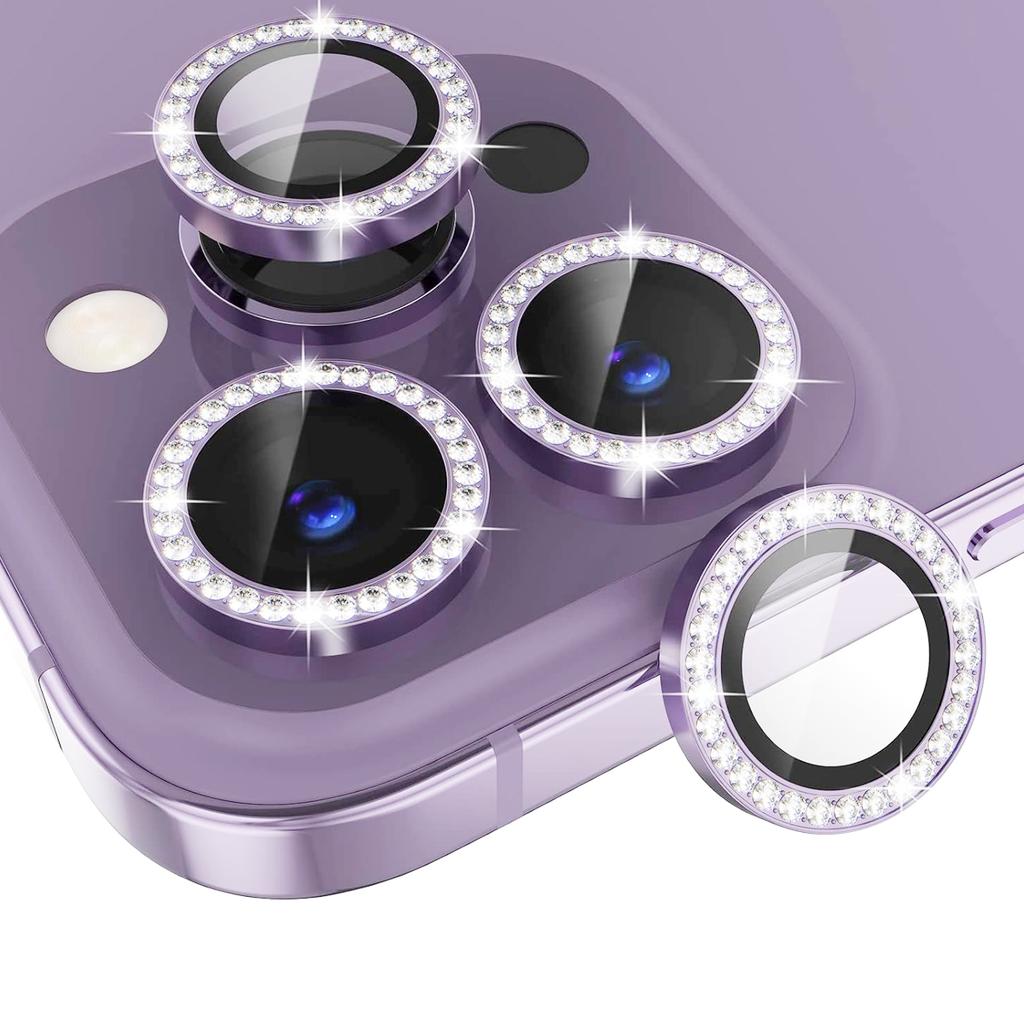 For IPhone 13 14 15 16 Pro Max Mobile Camera Lens Protector Hot Sales Camera Bling Diamond Single Design