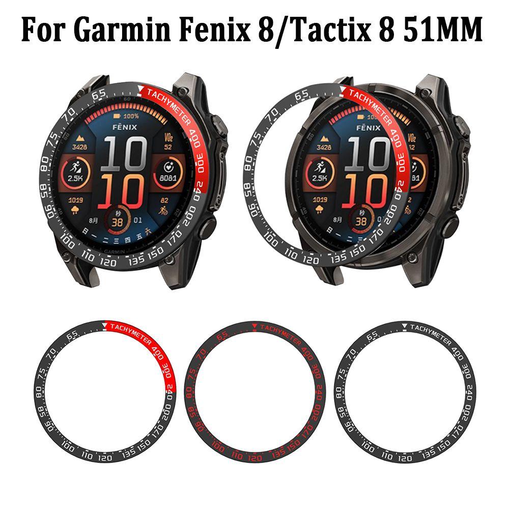 Anti-Scratch Watch Bezel Ring for Garmin Fenix 8/Tactix 8 51MM Smart Watch Accessories