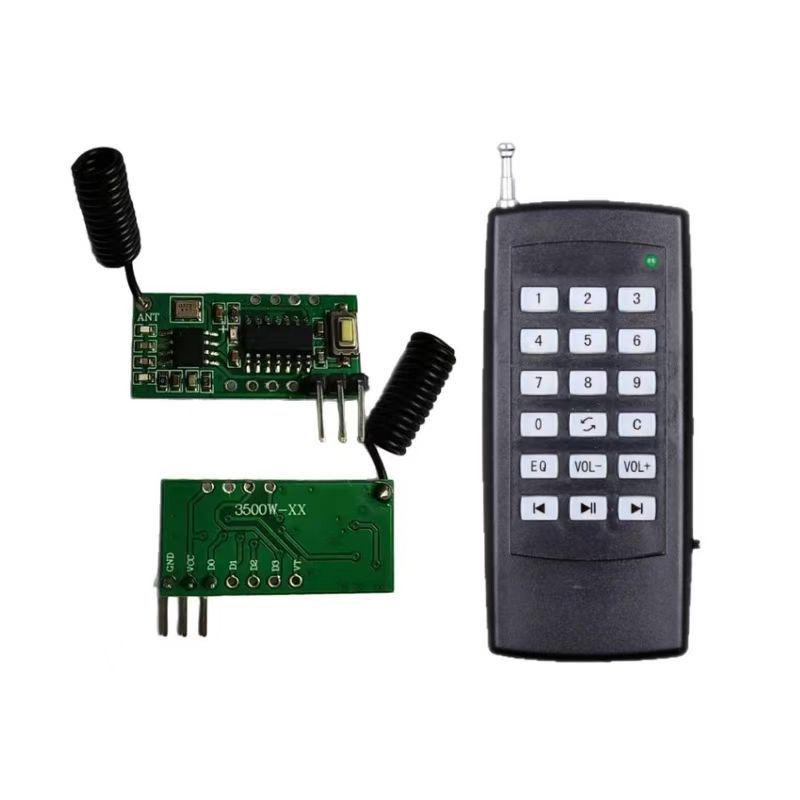 4-Channel 433MHz Superheterodyne Wireless Receiver Module - Learning Type 1527