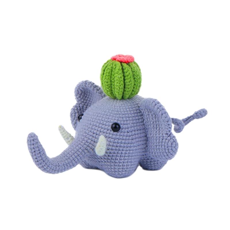 DIY Animals Crochet Starter Kits Plant Crochet Yarn Set Beginners Crochet Kits Learn to Crochet Set by English Video