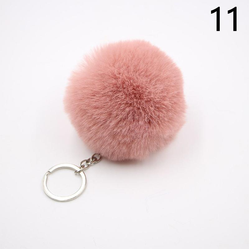 1PC Soft Fur Ball Pendant Key Chains Keychain Fur Fluffy Pendant Jewelry Decoration Women