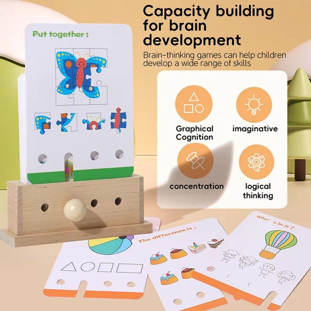 Montessori English Logic Key Puzzle Game Early Educational Key Thinking Puzzle Toy  Birthday Gifts