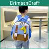 Adorable Kindergarten Cartoon Backpack Trendy Color Block Large Design Capacity
