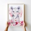 Плакат со слоном для детской комнаты