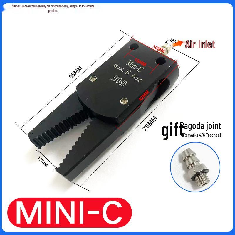 Mini Sprue Gripper for Injection Molding: J1060/J1080 Pneumatic with Detection (A/B/C/E).
