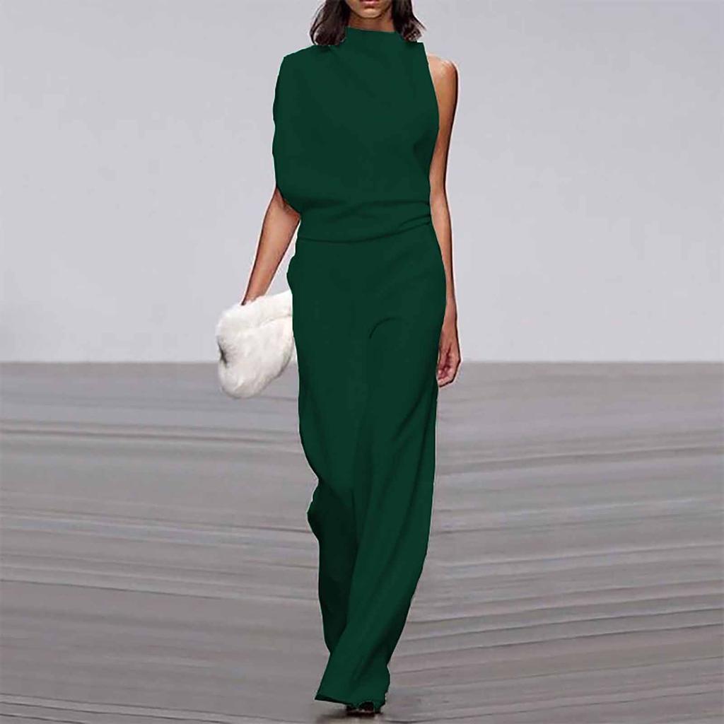 Women's Banquet Dress Jumpsuit Sexy Hanging Neck Women's Trousers
