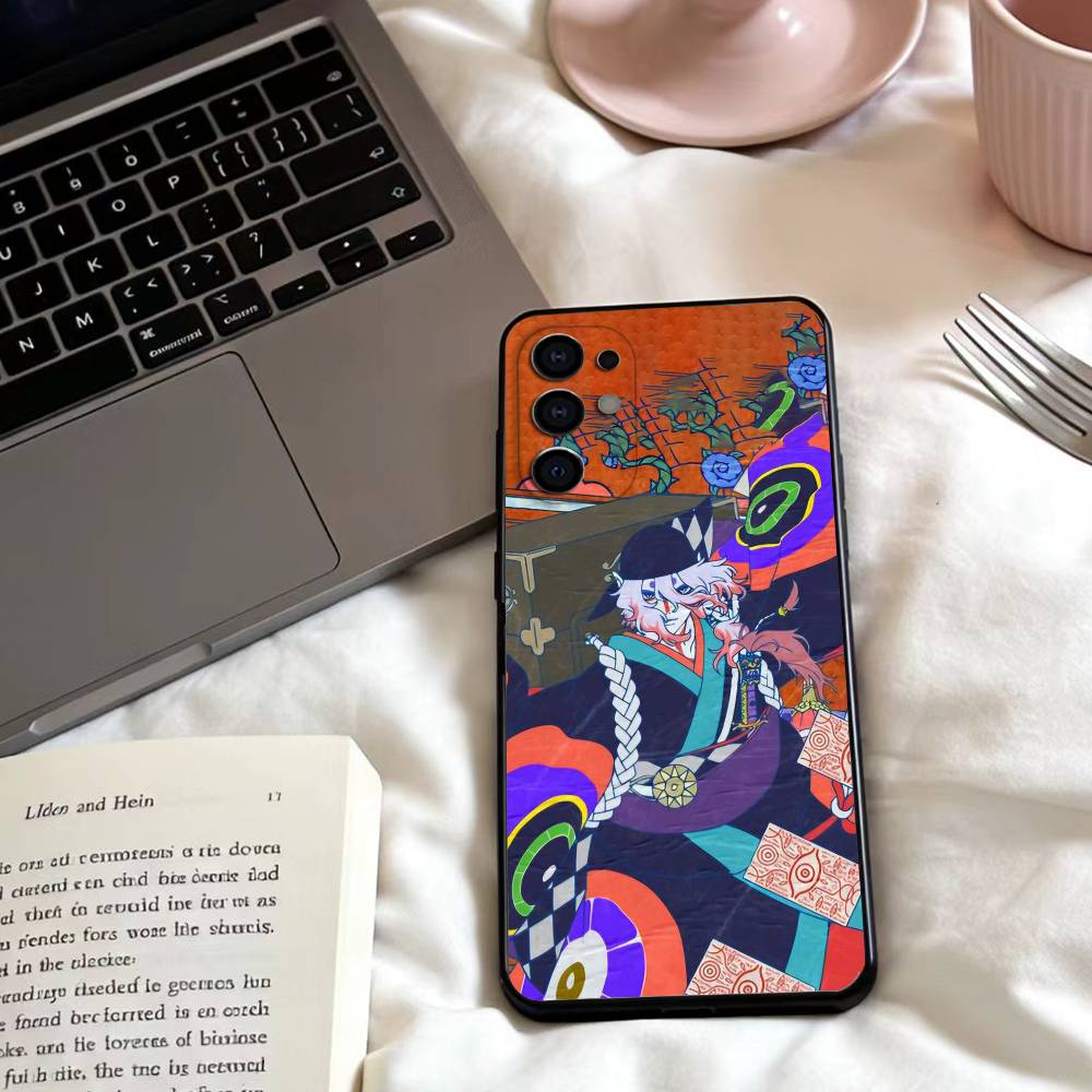 M-MONONOKE ГЛАВА ПЕПЕЛ ЯРОСТИ Чехол для телефона для Samsung S25,24,23,22,30,21,10,9,Ultra,Plus,Lite,FE,4,5 G Мягкий черный чехол